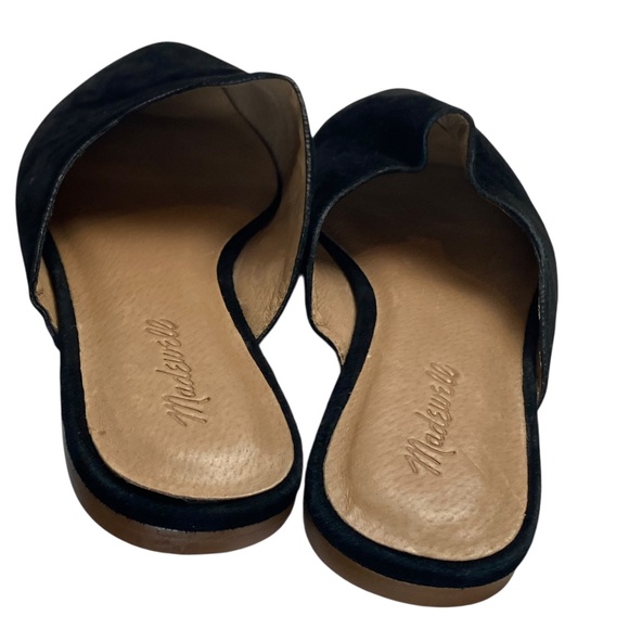 MADEWELL The Remi Mule Suede Leather Point Toe Flats In Black size 9 - Picture 3 of 10
